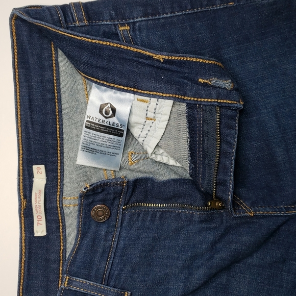 Levi's 710 Super Skinny - 29x30 - Blue Jeans - Picture 7 of 9